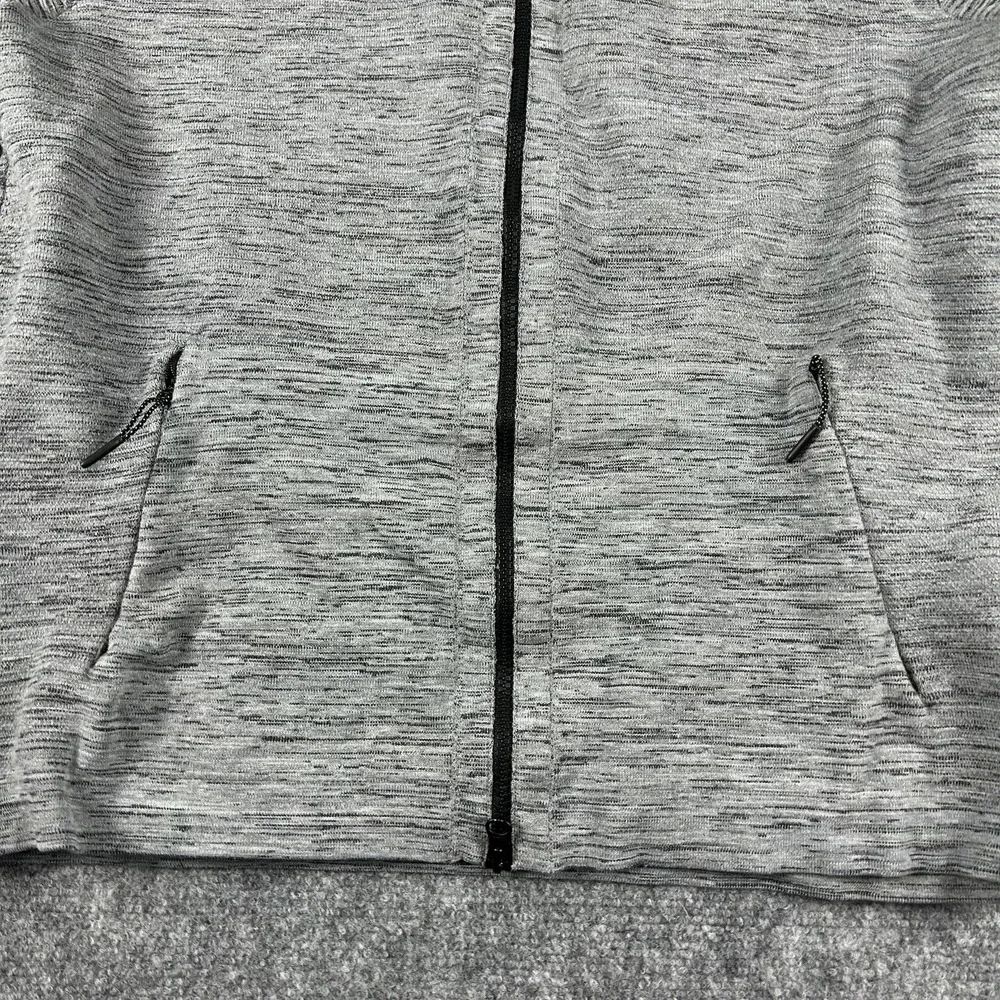 Nike‎ Jacket Mens Large Gray Knit Full Zip Running Track Athleisure Sweater